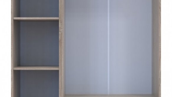 Шкаф для одежды Дорос Гелар дуб сонома 2-х дверный/Зеркало 116,5 см 0