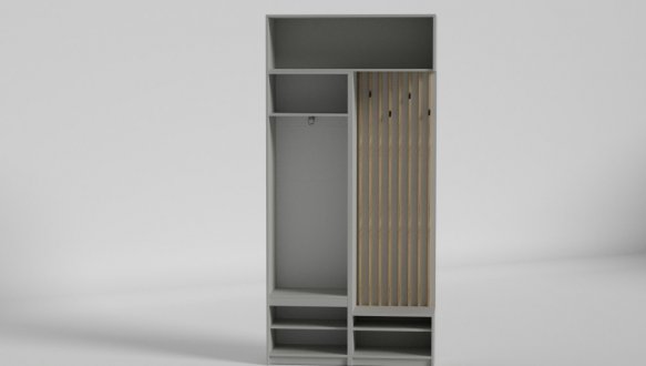 Прихожая Спейс №2 Matroluxe с вешалкой и шкафом 8