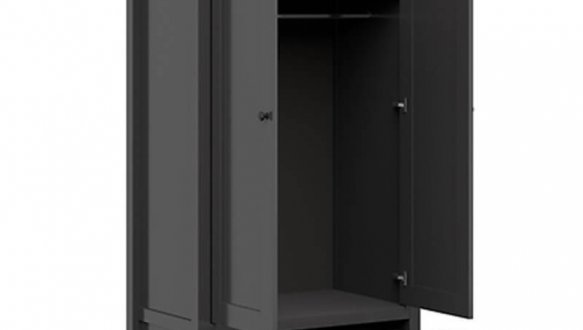 Шкаф SZF2D1S/20/10 BRW Poland Hesen 2 дверный черный 101 см 2