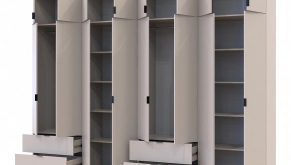 Шкаф для одежды Дорос Лукас кашемир 8 дверный 320 см 0