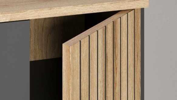 Вітрина низька 2D1W графіт Esteban 2