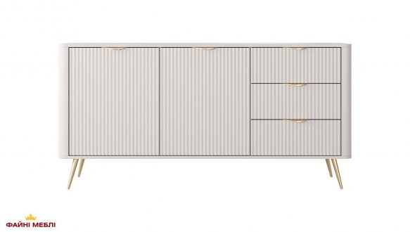 Комод 2D3S/163 Беж/Золоті ніжки Lante 0