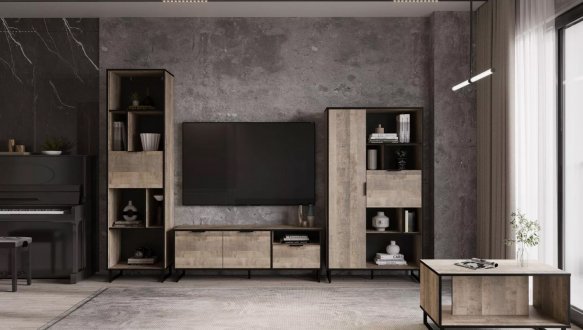 Журнальный столик дуб гранж песочный F-0014 Форте 2