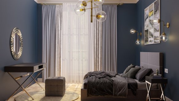 Ліжко м'яке двоспальне Шик Галичина Лайт 5