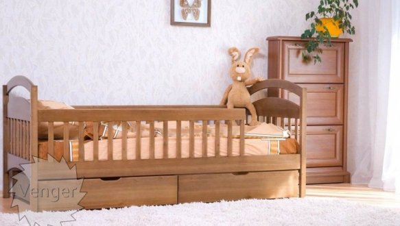Кровать детская с перегородками 