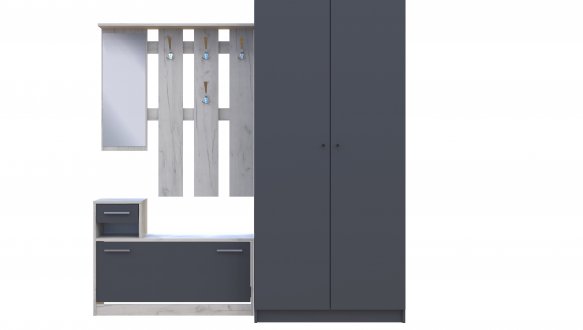 Передпокій Alice та шафа Promo графіт