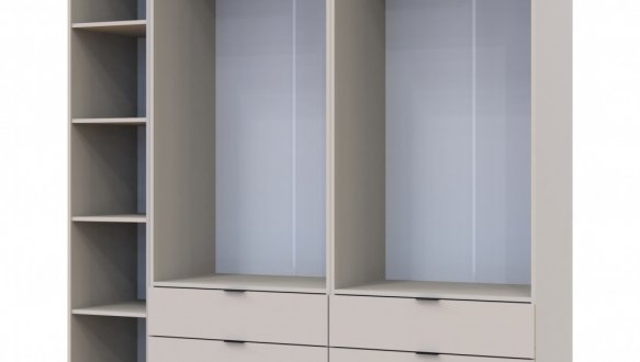 Шкаф Дорос Гелар кашемир с Этажеркой 4 дверный 193,2 см 8