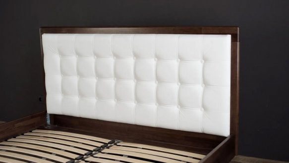 Кровать деревянная с мягкой вставкой Camelia Милана массив Бук 3