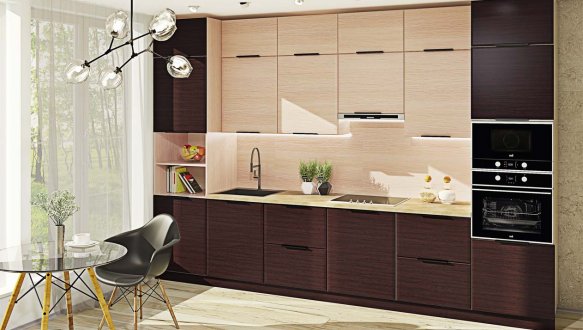 Кухня Хай-тек з текстурою комплект 