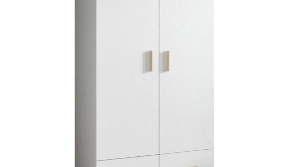 Шафа 2D2S Cama Lotta 2 дверна білий 110 см