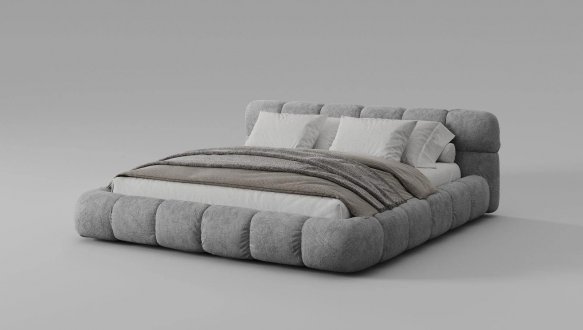 Ліжко м'яке Городок меблі Блейк з підйомним механізмом та нішею для білизни