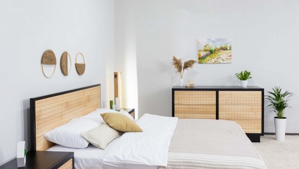 Ліжко двоспальне дерев'яне Дрімка Леон Бук 1