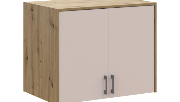 Антресоль высокая Дорос Ронди кашемир 2-дверная 82 см