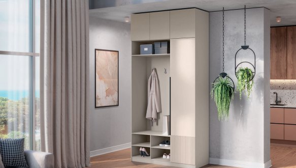 Комлпект в прихожую 4Д гачки Лайн Элегант М