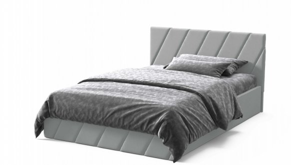 Кровать мягкая двуспальная Виорина Деко Палермо с подъемным механизмом и нишей для белья 25