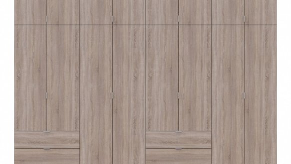 Шкаф для одежды Дорос Лукас дуб сонома 8 дверный 360 см 2