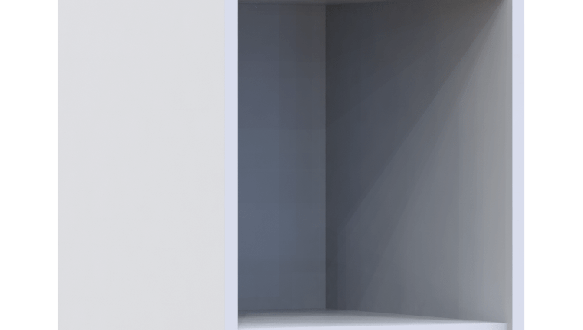 Этажерка к шкафам Дорос Гелар белый 38,2 см