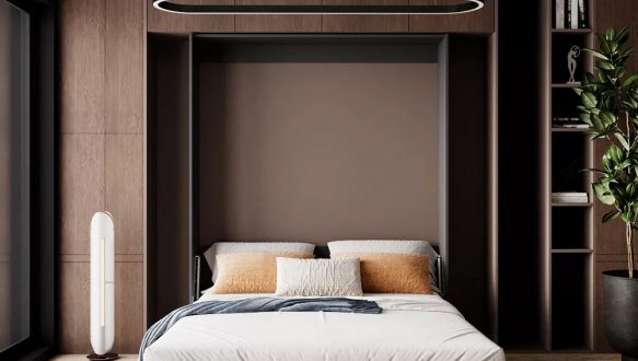 Кровать двуспальная шкаф трансформер Art in Head Mitra / Митра 160 см 2