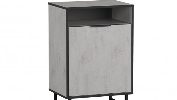 Комод бетон тефра F-0003 Форте