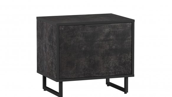 Тумба для обуви бетон темный F-0004 Форте