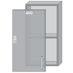 Тумба верхня В-40 вітр. Шейкер