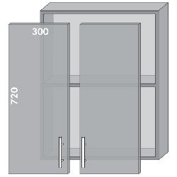 Тумба верхня В-60 вітр. Торонто