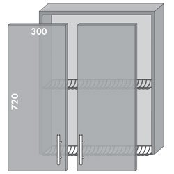 Тумба верхняя В-61 витр. Торонто