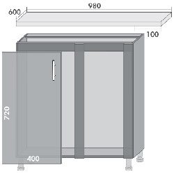 Тумба нижняя Н-91 Торонто
