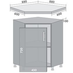 Тумба нижняя Н-88 Торонто