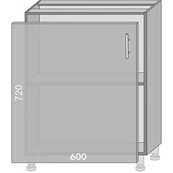 Тумба нижняя Н-600 Торонто