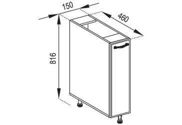 Тумба нижняя Н 15 карго Доминика