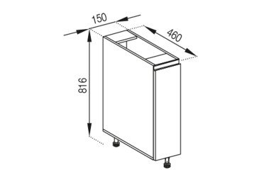 Тумба нижняя Н 15 карго Милана