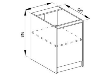 Тумба нижняя Н 40 1Д Граффити
