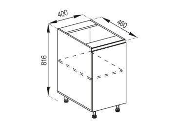Тумба нижняя Н 40 Тина