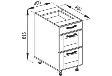 Тумба нижняя Н 40Ш Доминика