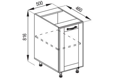 Тумба нижня Н 50 Домініка