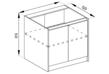 Тумба нижняя Н 60 2Д Граффити