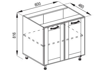 Тумба нижняя Н 60 Доминика
