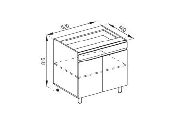 Тумба нижня Н 60 ДШ Мілана