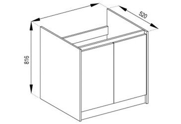 Тумба нижняя Н 80 М Граффити