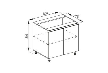 Тумба нижня Н 80 Мілана