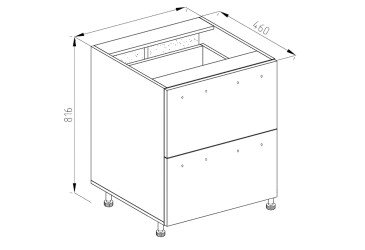 Тумба нижня Н 80 Ш LUX Софі