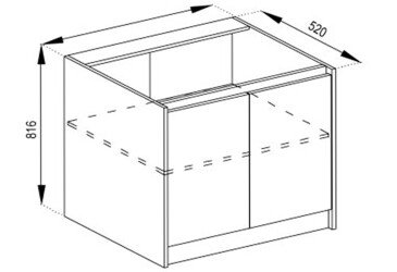 Тумба нижняя Н 90 2Д Граффити