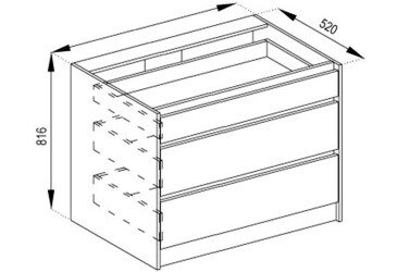 Тумба нижняя Н 90 Ш Граффити