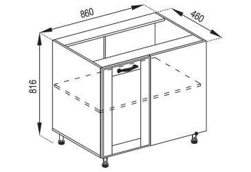 Тумба нижняя Н 97 Доминика