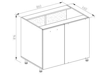 Тумба нижняя Н 97 Софи