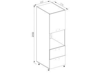 Пенал П 60 ДШ (h-920) Софи