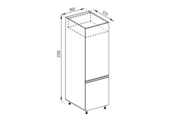 Пенал П 60 Х (h-920) Тіна