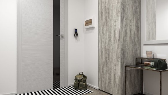 Шкаф Морели ST0013 бетон с полками 60 см