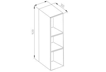 Полиці В 20 (h-920) Домініка